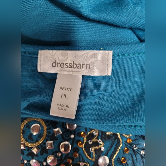 Dress Barn Native American Top Tee Rhinestones PL - Picture 3 of 4